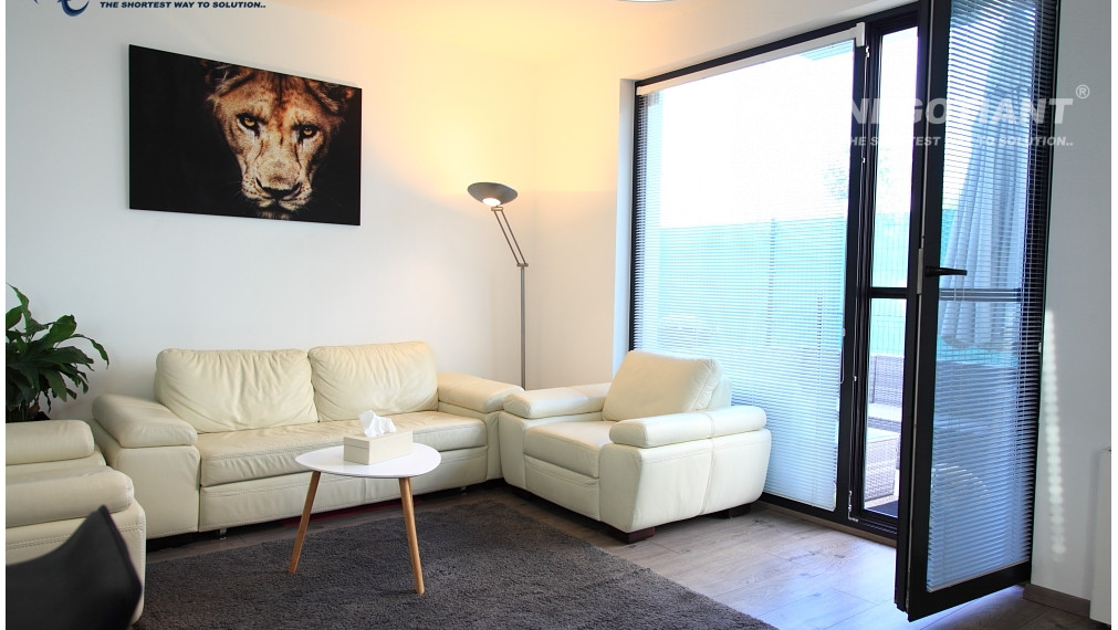 Na predaj nadštandardný 2 izbový byt v novostavbe s terasou a predzáhradkou