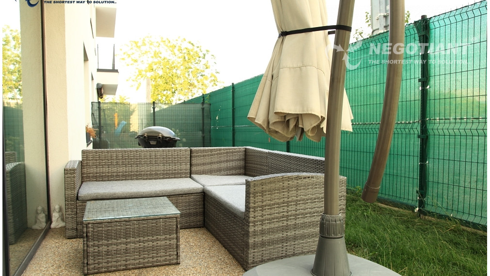 Na predaj nadštandardný 2 izbový byt v novostavbe s terasou a predzáhradkou